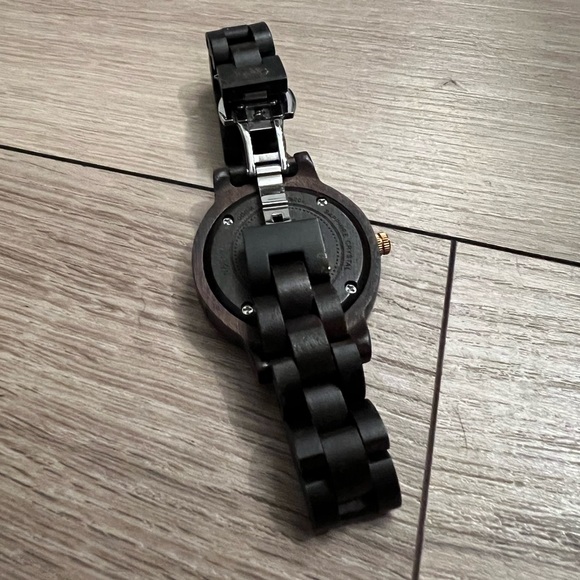 Jord Wooden Watch Frankie Series Dark Wood/Green/Gold - Picture 5 of 6